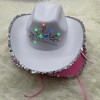 LED Silver Edge Cowboy Hat