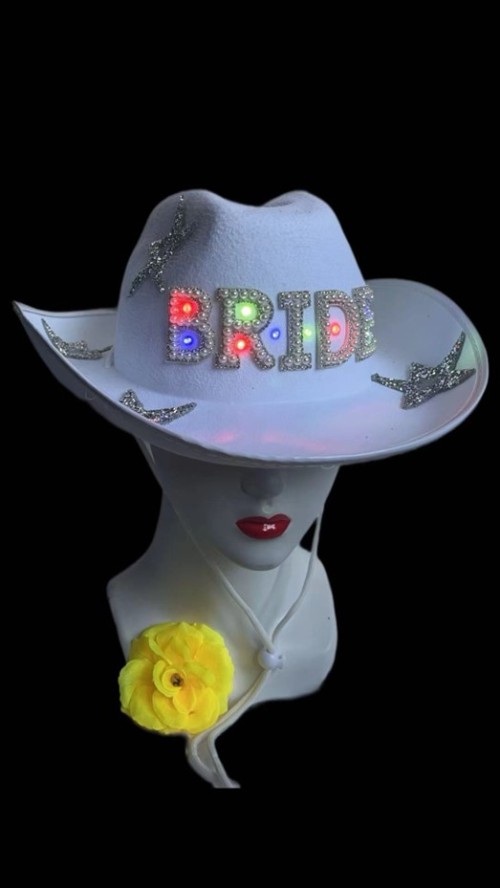 Luminous Bride Cowboy Hat
