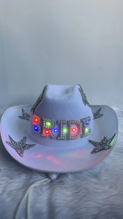 Luminous Bride Cowboy Hat