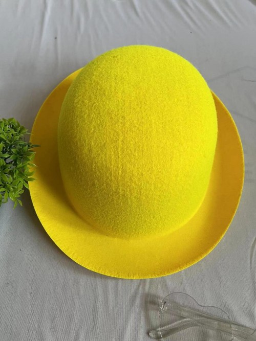 Magician Hat Lincoln Round Hat Black Solid Color Top Hat Halloween Performance High Hat Retro British Gentleman