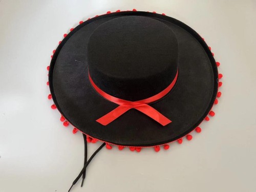 Mexican style felt hat, ball party, ball performance hat, Zoro hat
