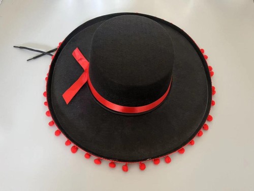 Mexican style felt hat, ball party, ball performance hat, Zoro hat