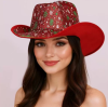 New Christmas Decoration Western Cowboy Hat Ball Party COS Magician Hat Women's Versatile Top Hat