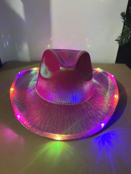 LED Colorful Cowboy Hat
