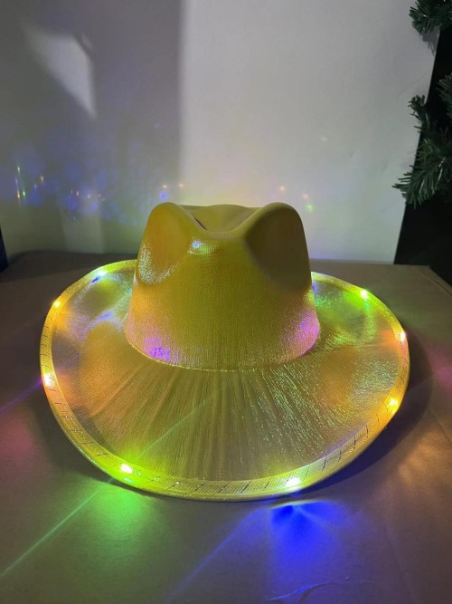LED Colorful Cowboy Hat