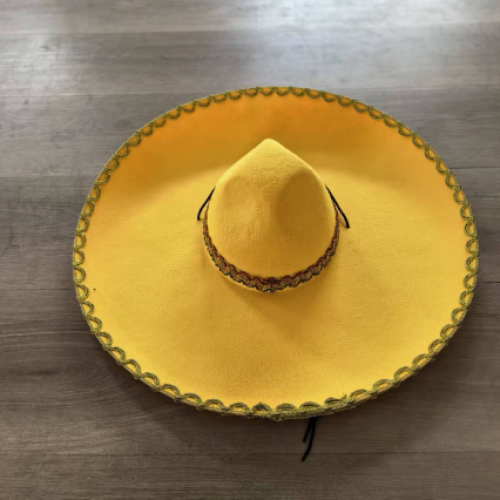 Halloween Ghost Festival Makeup Performance Ball Large Edge Felt Mexican Top Hat Non woven Shaped Hat