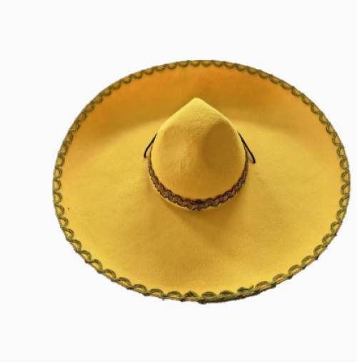 Halloween Ghost Festival Makeup Performance Ball Large Edge Felt Mexican Top Hat Non woven Shaped Hat